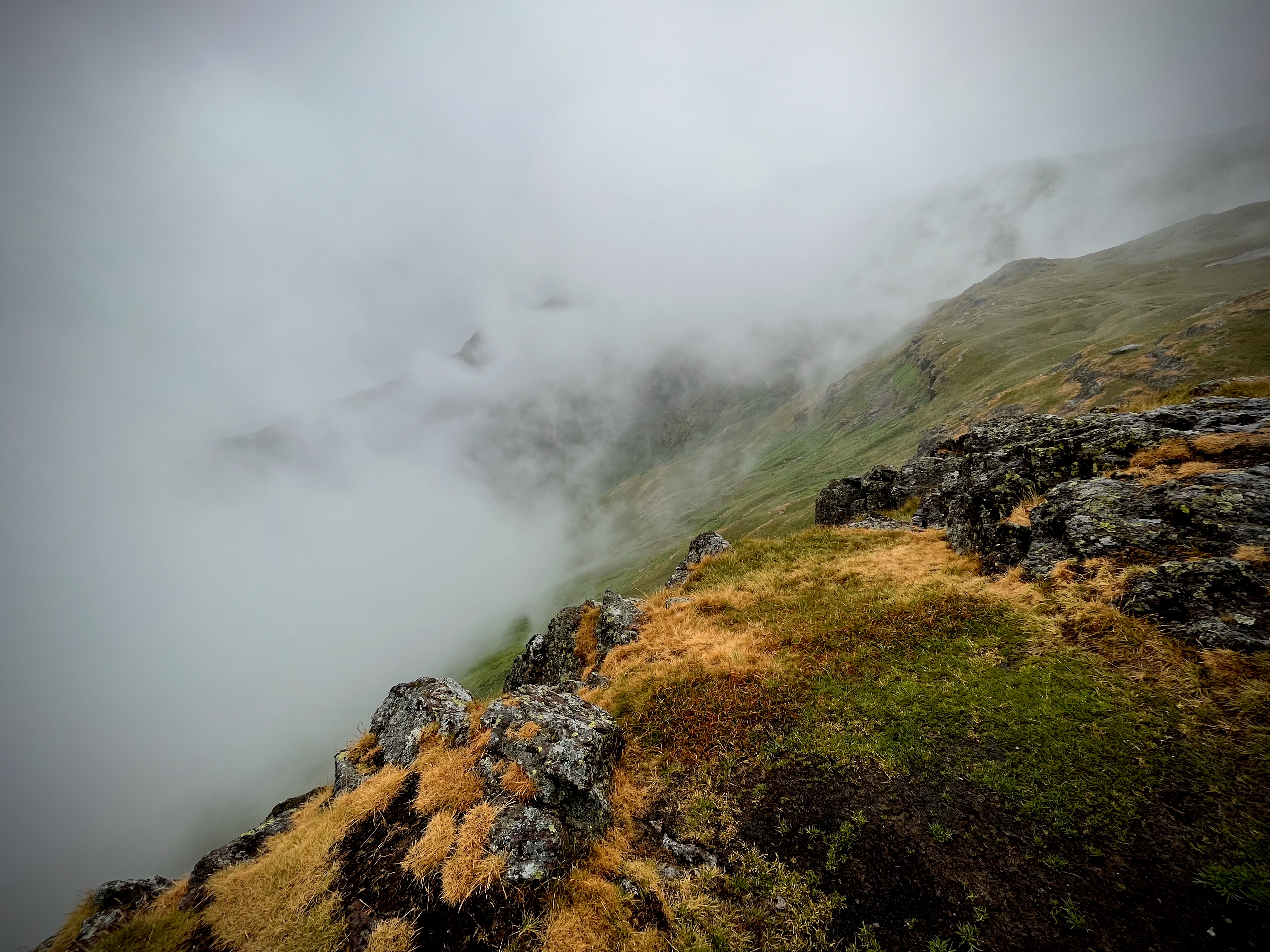 A cloudy view from Calf Crag.