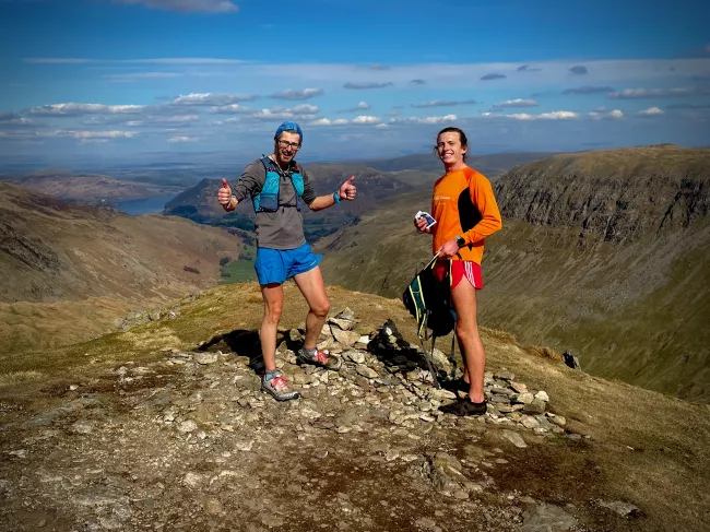 Will and Chris, somewhere on Leg2 of the Bob Graham Round.